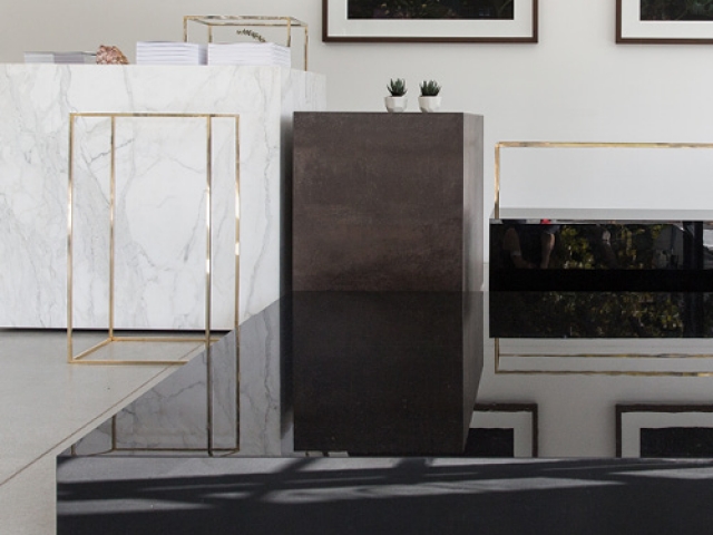 Neolith and calacatta custom made counter tops St Cloche gallery in Paddington