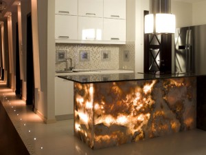 marble-stone-kitchen-island-benchtop-custom-made-feature-illuminated-light-behind